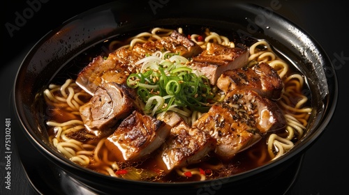 Pork Tonkotsu Ramen (Japanese ramen noodles)