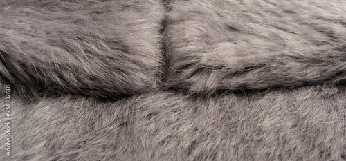 lila graues Pelz Kaninchenfell als Hintergrund