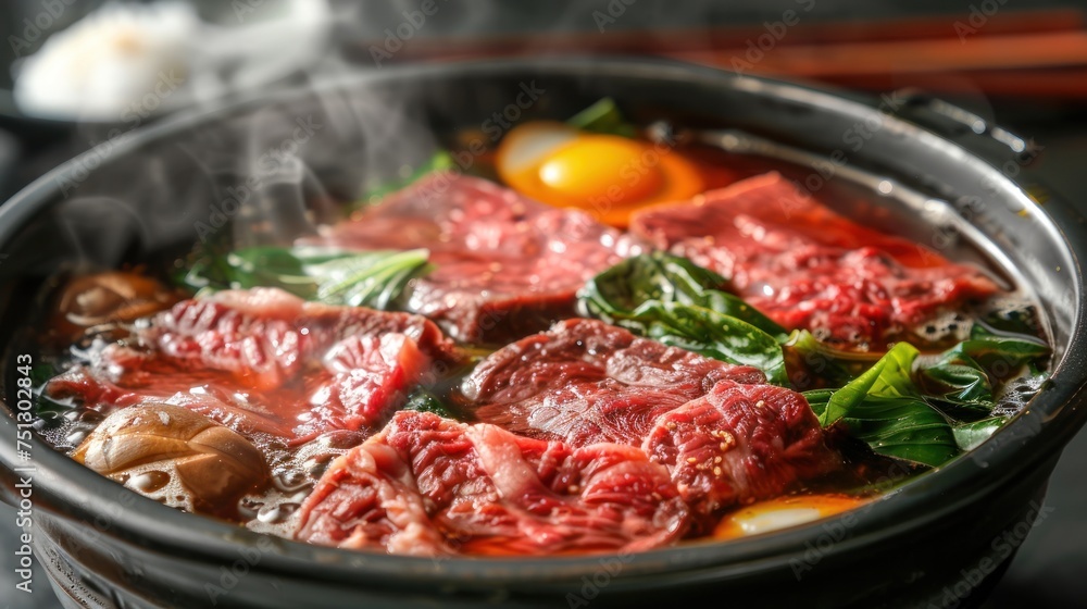 Sukiyaki (Japanese beef hot pot) Sukiyaki (Japanese beef hot pot)