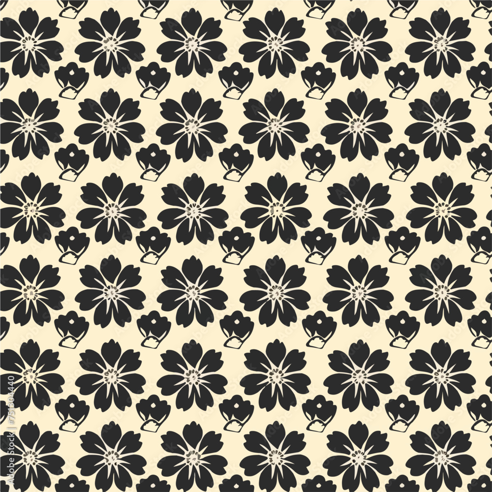 Japanese floral pattern illustration Japanese floral pattern illustration