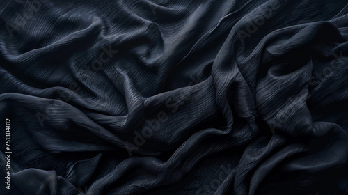 Black fabric texturender background