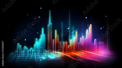 Multicolor music equalizer background for active events
generated ai photo
