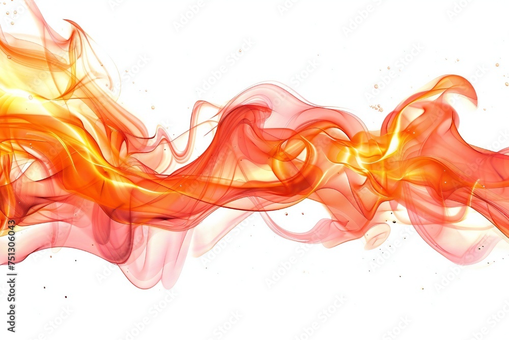Fire design element isolated on white background Generative Ai Fire design element isolated on white background Generative Ai