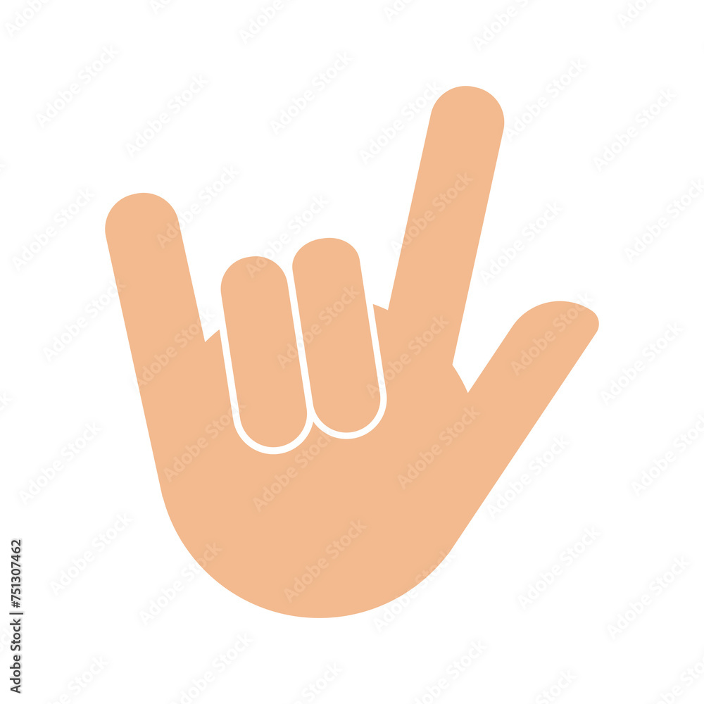Hand sign for I love you illustration
Hand sign for I love you illustration