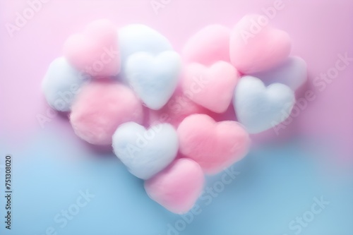 heart shaped candy, A heart shaped candy is on a blue background with the word love on it. © Kainat