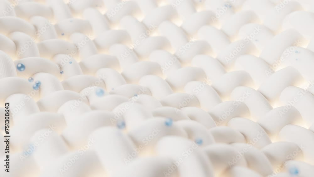 Wave cloth with microscopic detail and cleaning bubbles, 3d rendering. Wave cloth with microscopic detail and cleaning bubbles, 3d rendering.