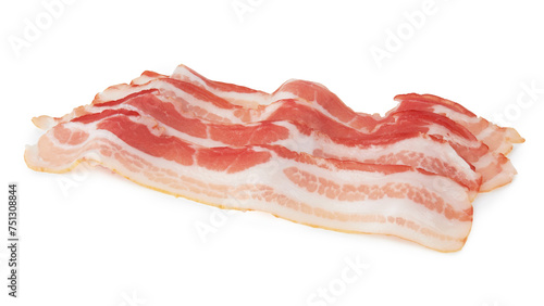Fresh raw bacon