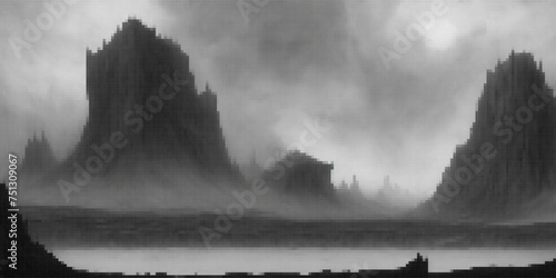 Surreal mountain landscape....