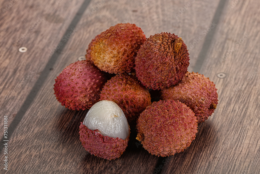 Sweet tasty tropical fruit Lychee Sweet tasty tropical fruit Lychee