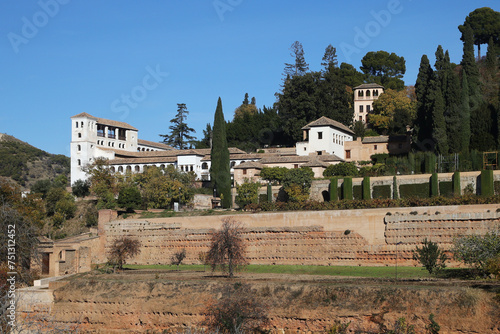 Alhambra castle in Granada, Andalucia, Spain	