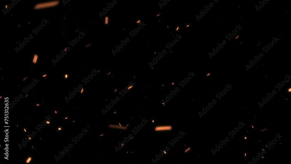 background of fire ash flying in the air black background background of fire ash flying in the air black background
