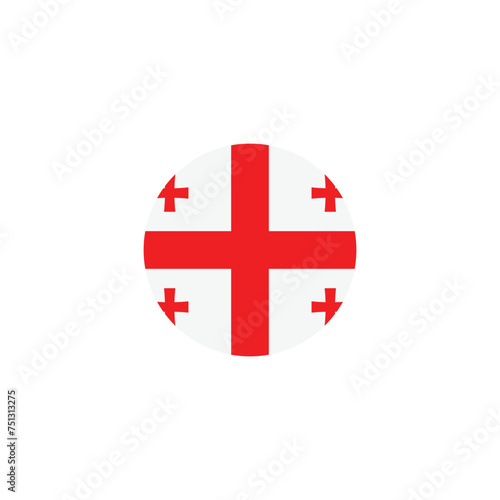 georgia flag icon vector