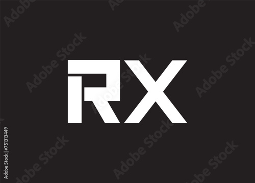modern rx logo icon symbol for physician and doctor's