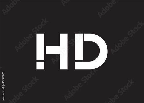 Creative Professional Trendy Letter HD Logo Design in Black and White Color 