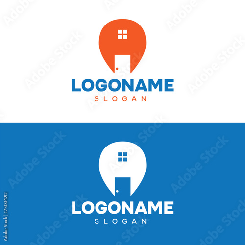 Rent business Modern minimalist business logo design, clean and editable fonts