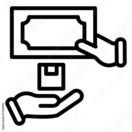 Cash on Delivery icon vector image. Can be used for Web Store.