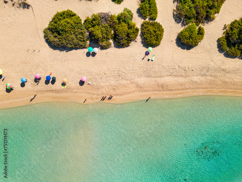 Cuadro en lienzo Estate in Salento, Gallipoli : spiaggia di Rivabella con le sue acque turchesi e