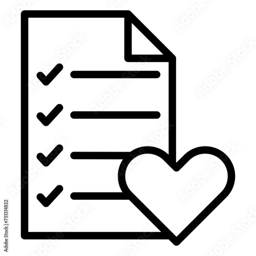 Wishlist icon vector image. Can be used for Web Store.