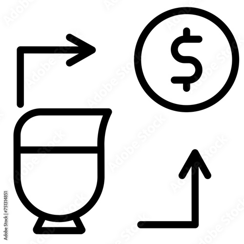 Acquisition Fee icon vector image. Can be used for Automotive Dealership.