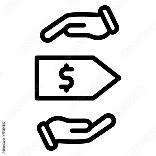 Buyout Price icon vector image. Can be used for Automotive Dealership. photo