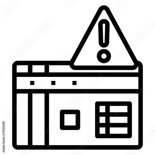 Credit Risk icon vector image. Can be used for Banking.