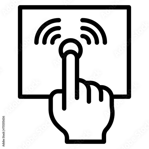 Touch Controller icon vector image. Can be used for Augmented Reality.
