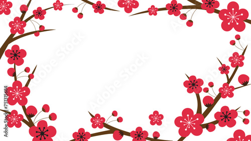 Abstract Flower frame background Floral vector design colorful wallpaper