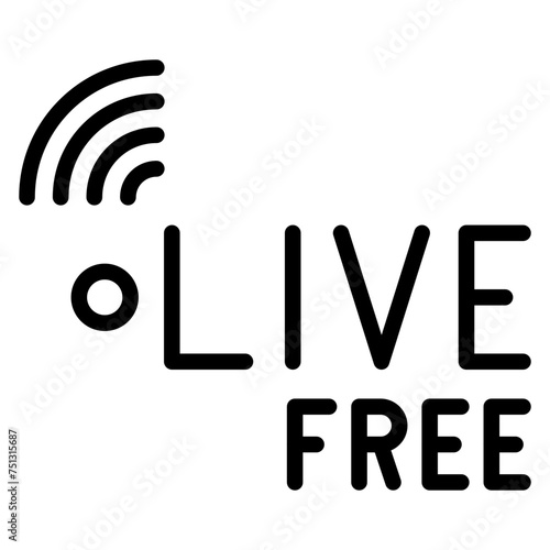 Free Live Stream icon vector image. Can be used for Live Streaming.