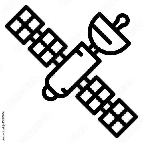 Satellite icon vector image. Can be used for Live Streaming.