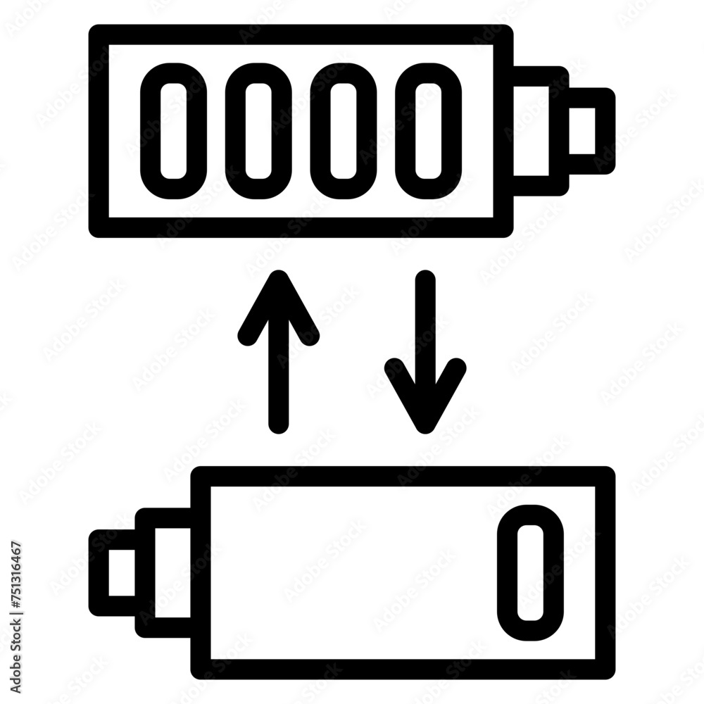 Swappable Batteries icon vector image. Can be used for Personal Transportation. Swappable Batteries icon vector image. Can be used for Personal Transportation.