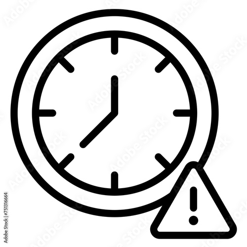 Lead Time icon vector image. Can be used for Merchandising.