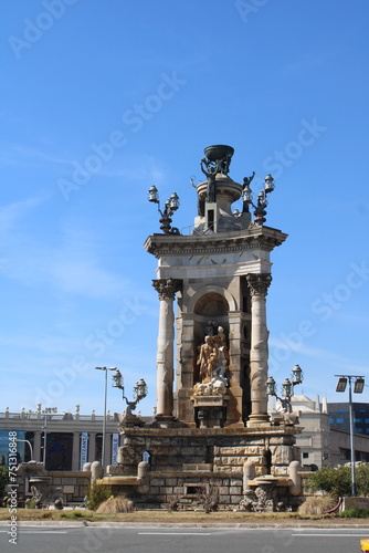 Barcelona statue, sculpture, monument, 