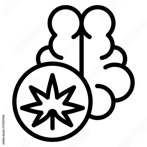 Endocannabinoids icon vector image. Can be used for CBD Oil. photo