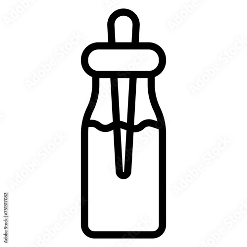 Dropper Bottle icon vector image. Can be used for CBD Oil.