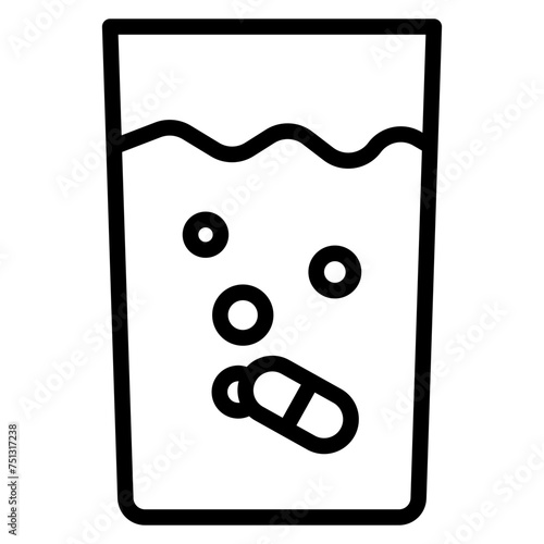 Water Soluble icon vector image. Can be used for CBD Oil.