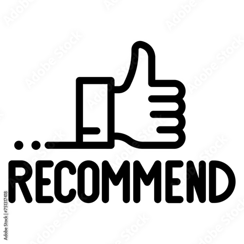 Recommended icon vector image. Can be used for Technology eCommerce.