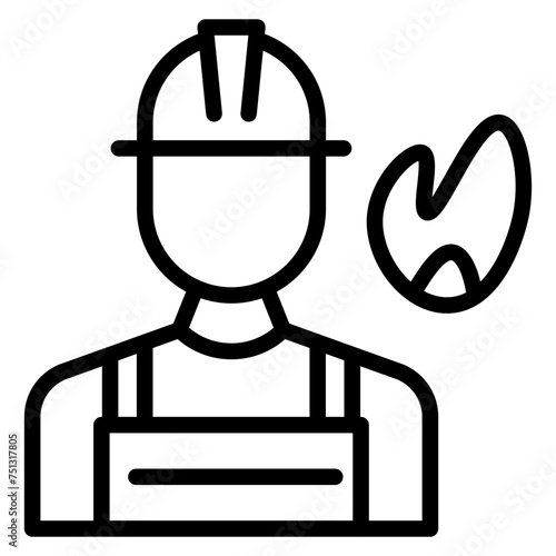 Firefighting Unit icon vector image. Can be used for Emergency Service.