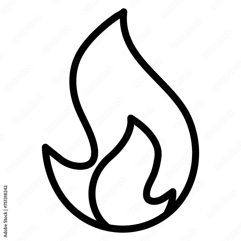 Fire icon vector image. Can be used for Lighting. Fire icon vector image. Can be used for Lighting.