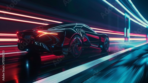 Timewarp Streets: A Hypnotic Blend of Modern Cars and Glowing Light Trails in a Night Time Hyperlapse © Shelterix Vision