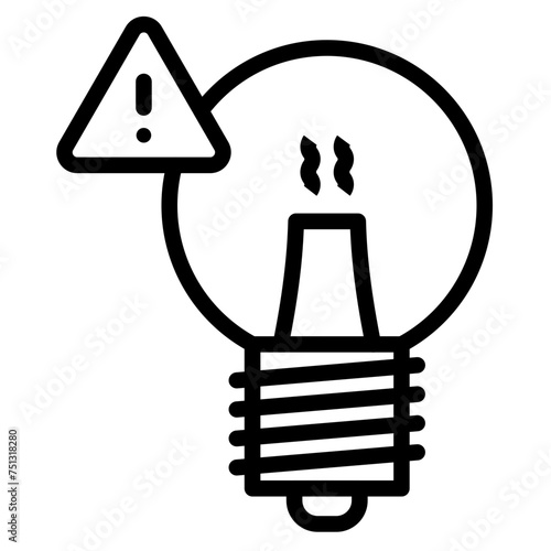 Light Pollution icon vector image. Can be used for Lighting.