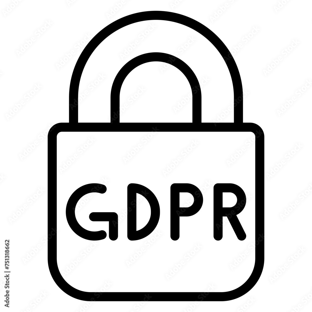 Gdpr icon vector image. Can be used for Privacy. Gdpr icon vector image. Can be used for Privacy.
