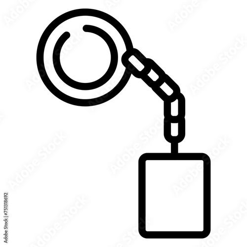 Key Chain icon vector image. Can be used for Privacy.