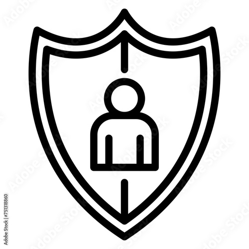 Pseudonymisation icon vector image. Can be used for Privacy.