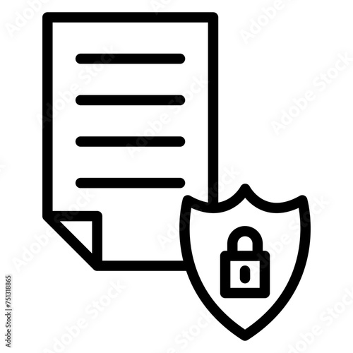 Privacy Policy icon vector image. Can be used for Privacy.