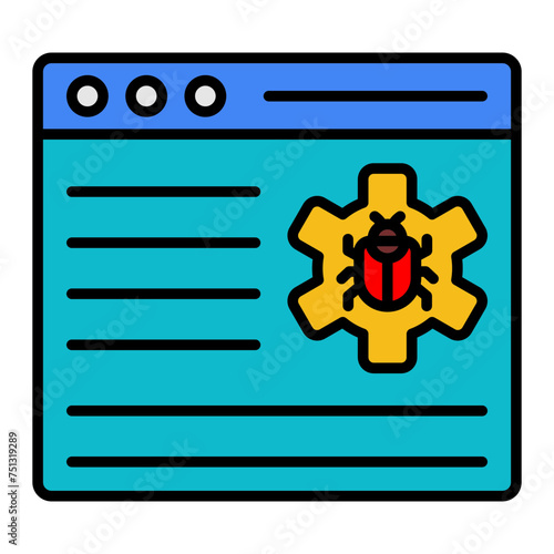   Setting line filled icon