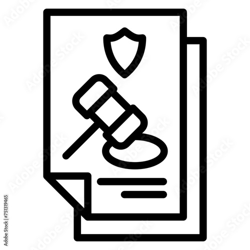 Legal Compliance icon vector image. Can be used for Survey.