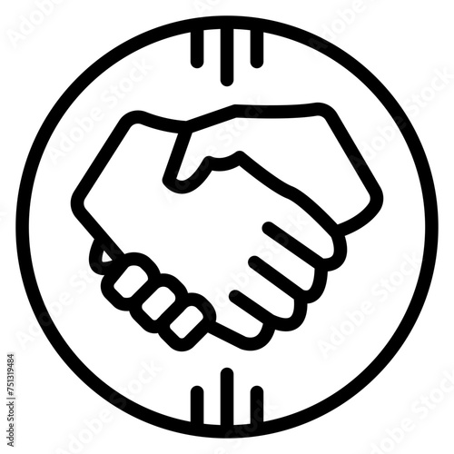 Mergers and Acquisitions icon vector image. Can be used for Survey.