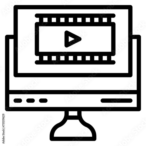 Animation icon vector image. Can be used for Movie Genres.