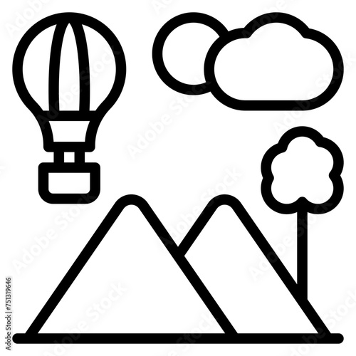 Animation Adventure icon vector image. Can be used for Movie Genres.