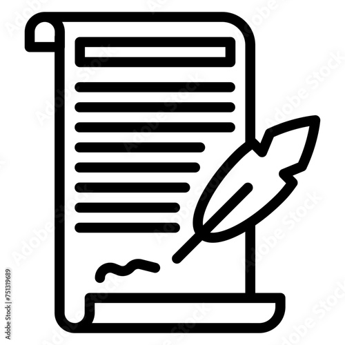 History icon vector image. Can be used for Movie Genres.